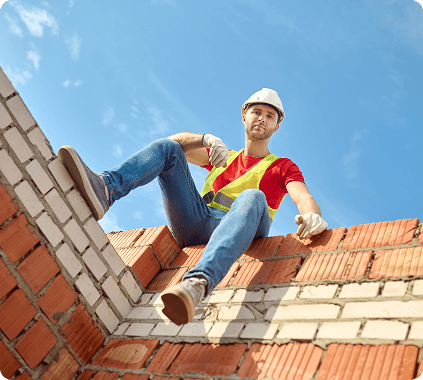 roofer on tiles