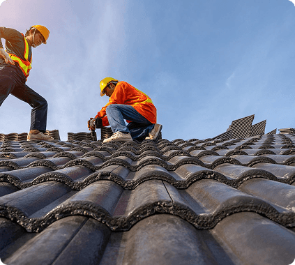 roof tiles installation